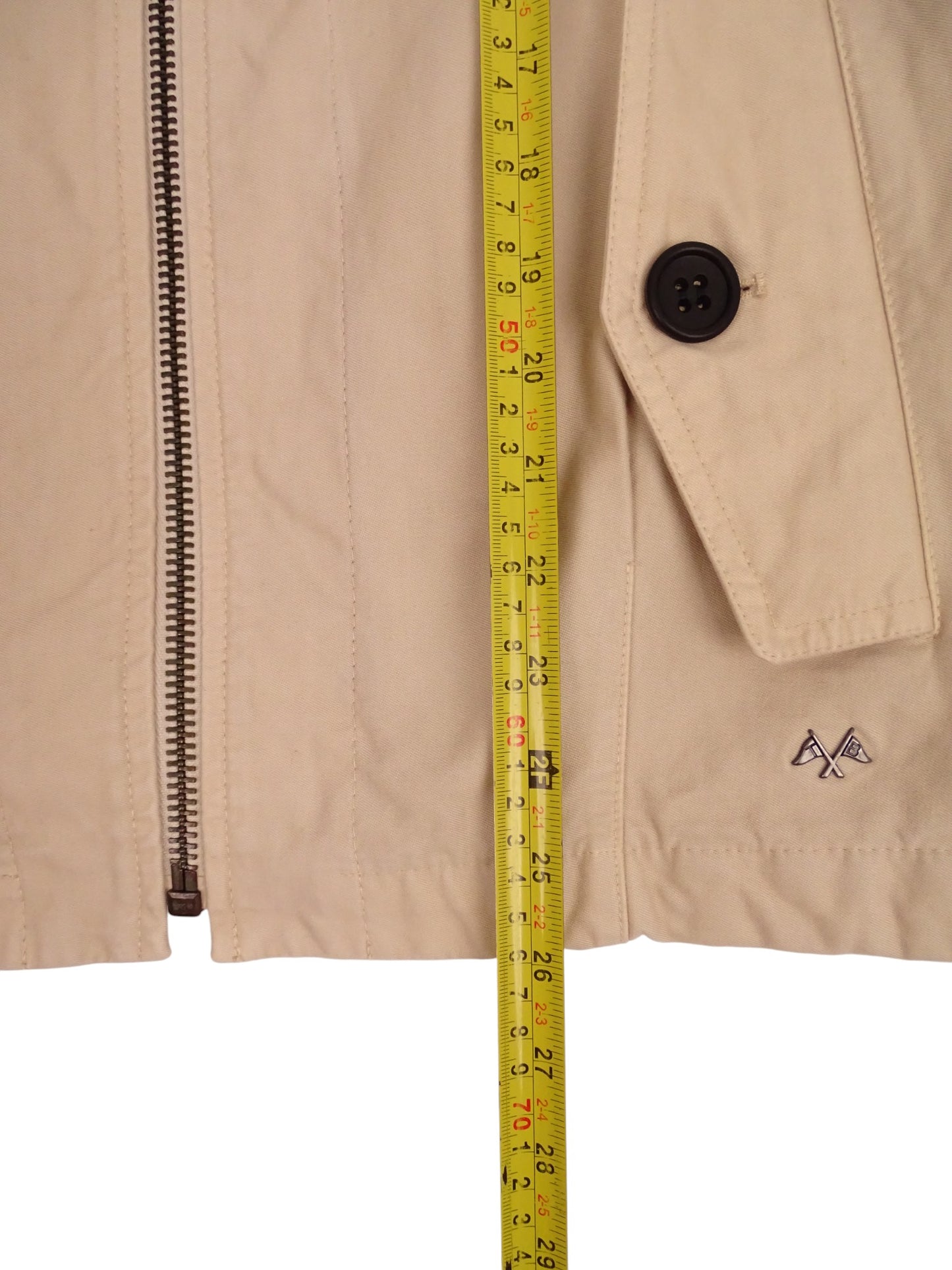 Burberry Blouson / Veste harrigton Matelassé Beige Full Zip Coton M Homme