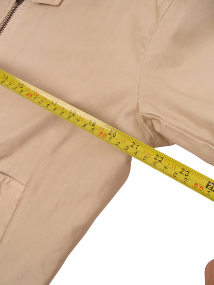 Burberry Blouson / Veste harrigton Matelassé Beige Full Zip Coton M Homme