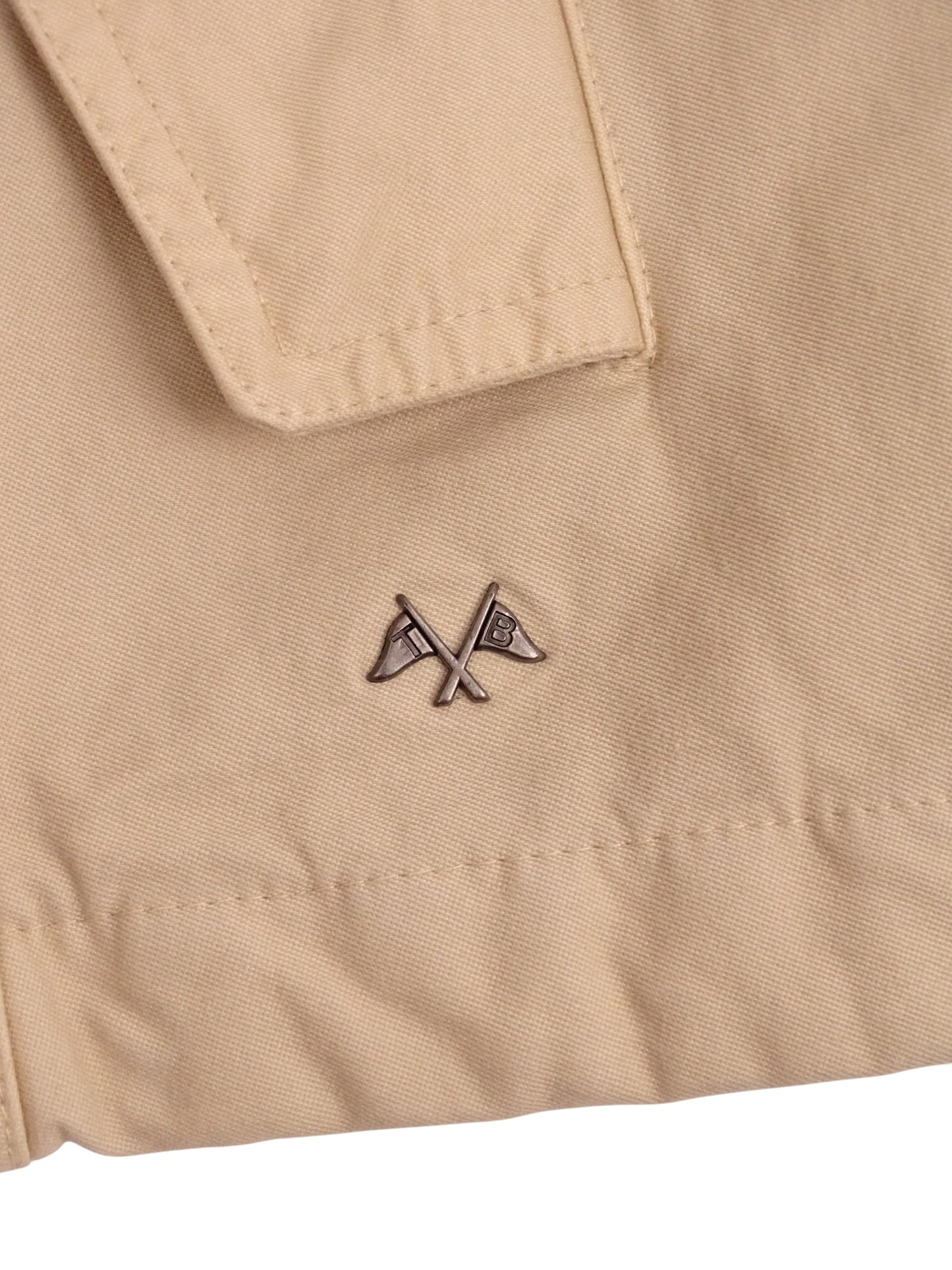 Burberry Blouson / Veste harrigton Matelassé Beige Full Zip Coton M Homme