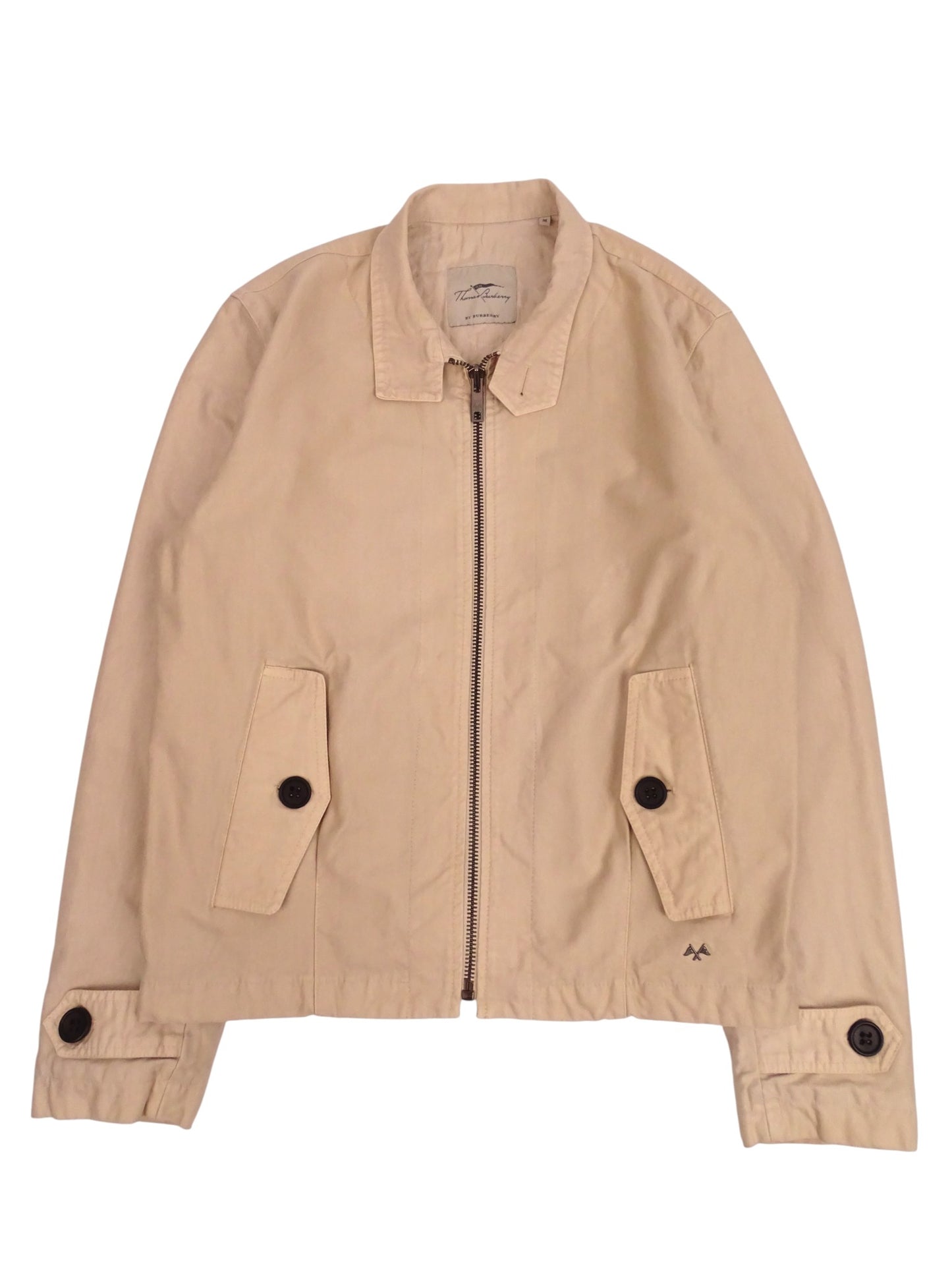 Burberry Blouson / Veste harrigton Matelassé Beige Full Zip Coton M Homme