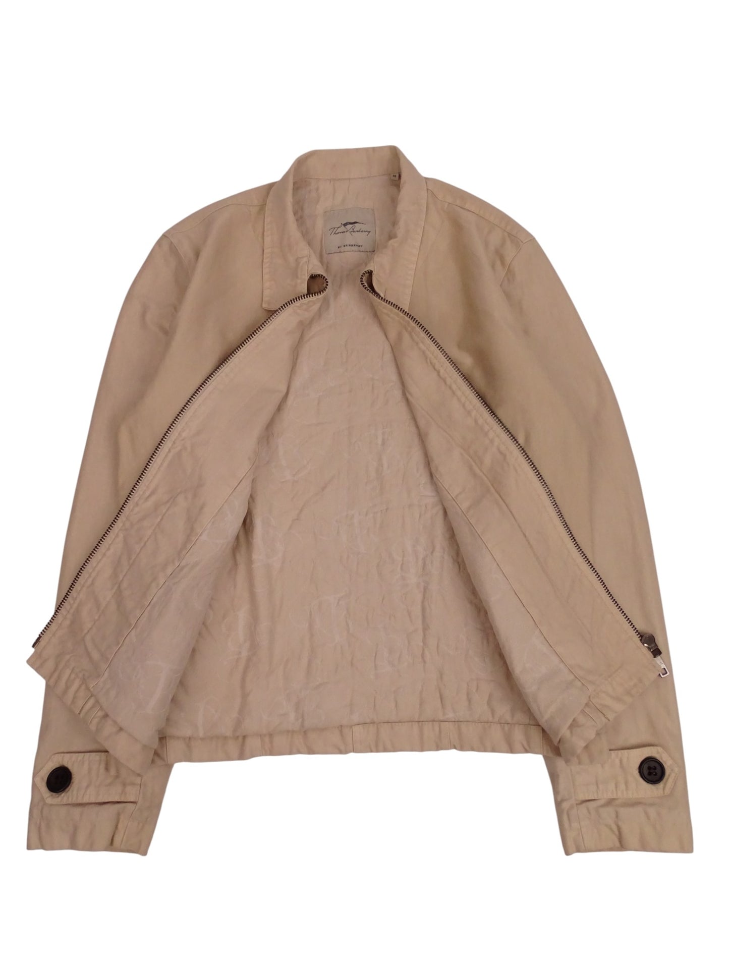 Burberry Blouson / Veste harrigton Matelassé Beige Full Zip Coton M Homme