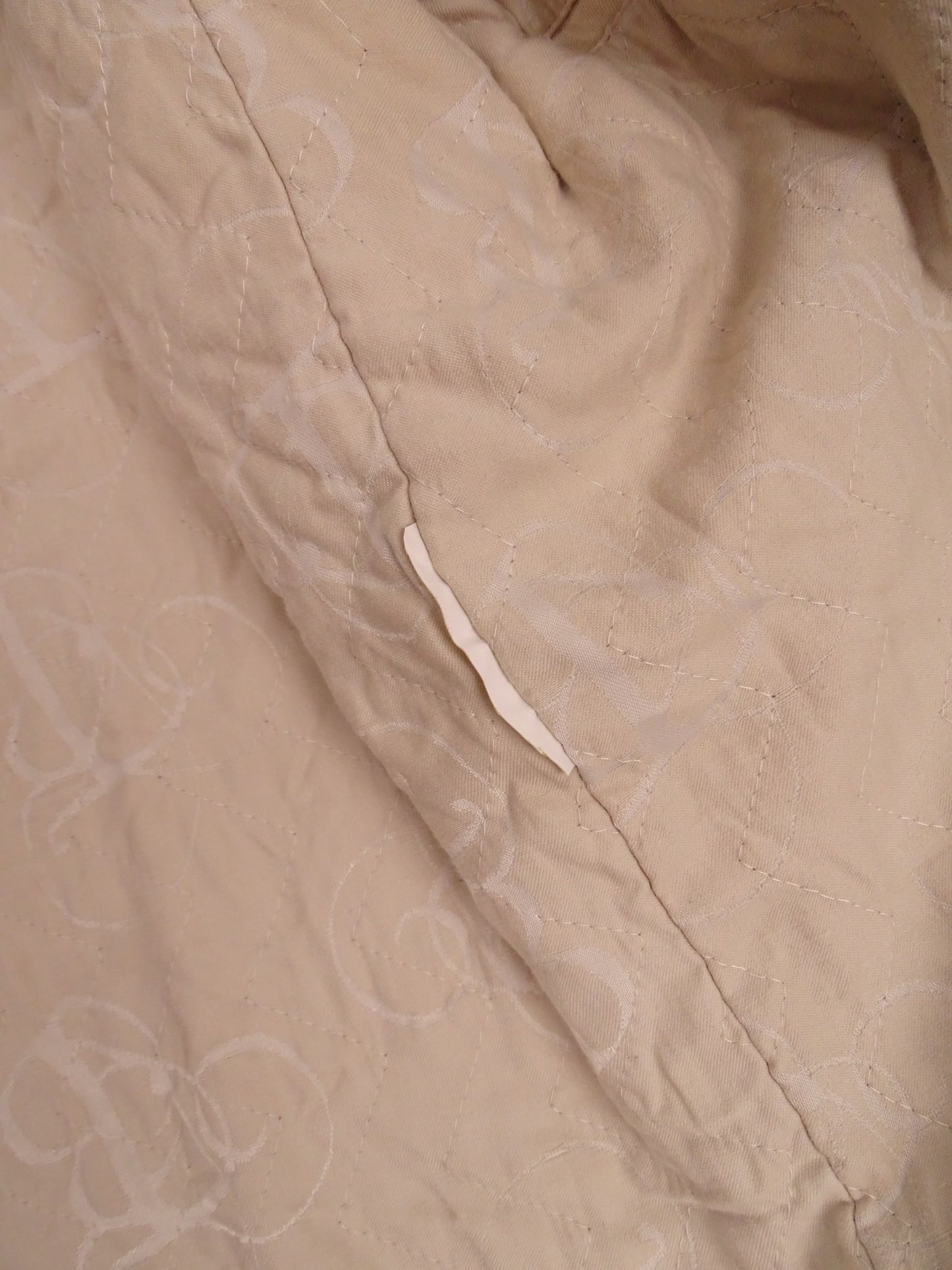 Burberry Blouson / Veste harrigton Matelassé Beige Full Zip Coton M Homme