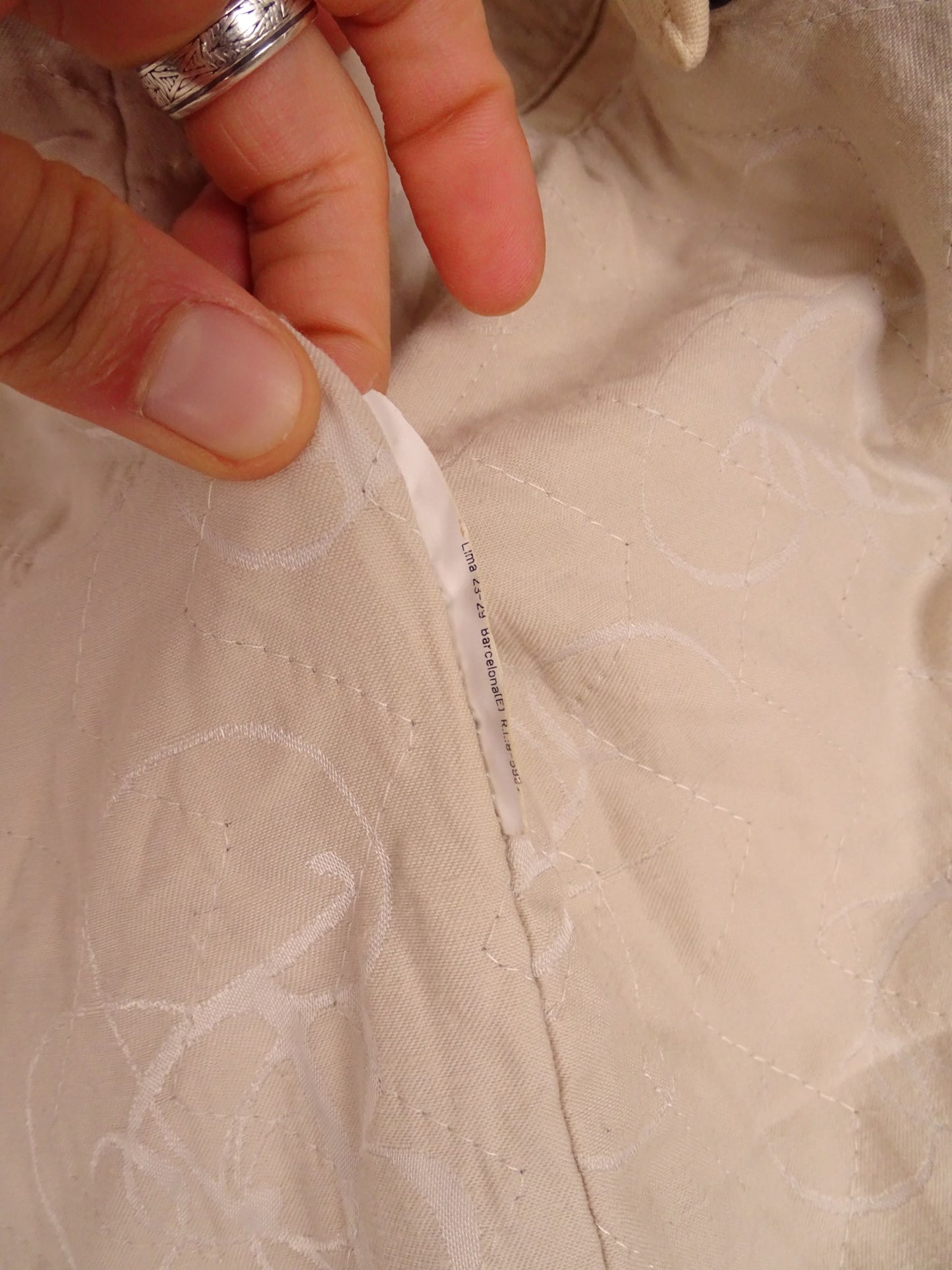 Burberry Blouson / Veste harrigton Matelassé Beige Full Zip Coton M Homme