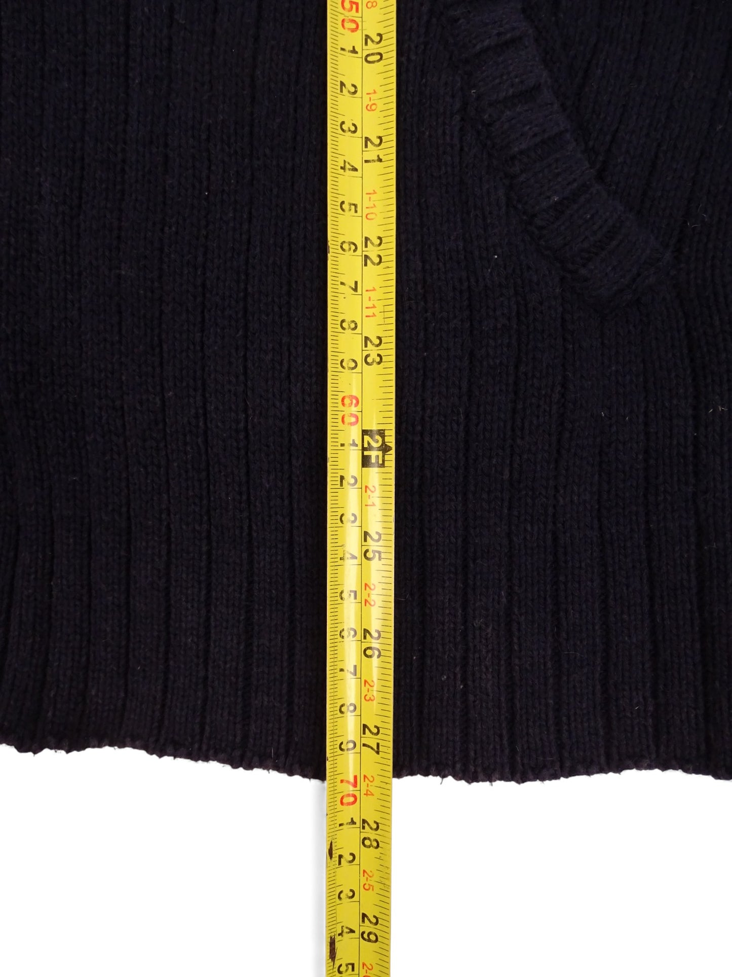 Burberry Sweat Zippé Bleu Marine 60% Coton Full Zip L Homme