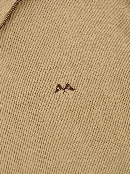 Burberry Sweat Zippé Beige Coton Full Zip XL Homme