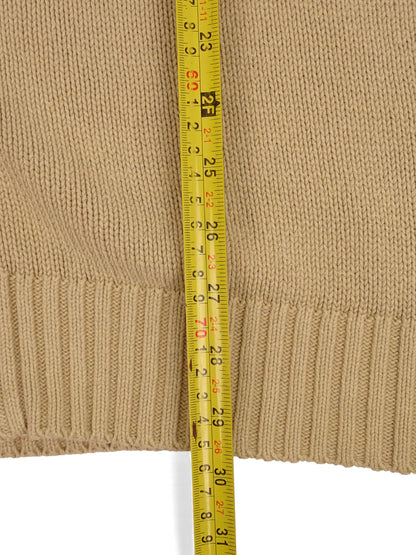 Burberry Sweat Zippé Beige Coton Full Zip XL Homme