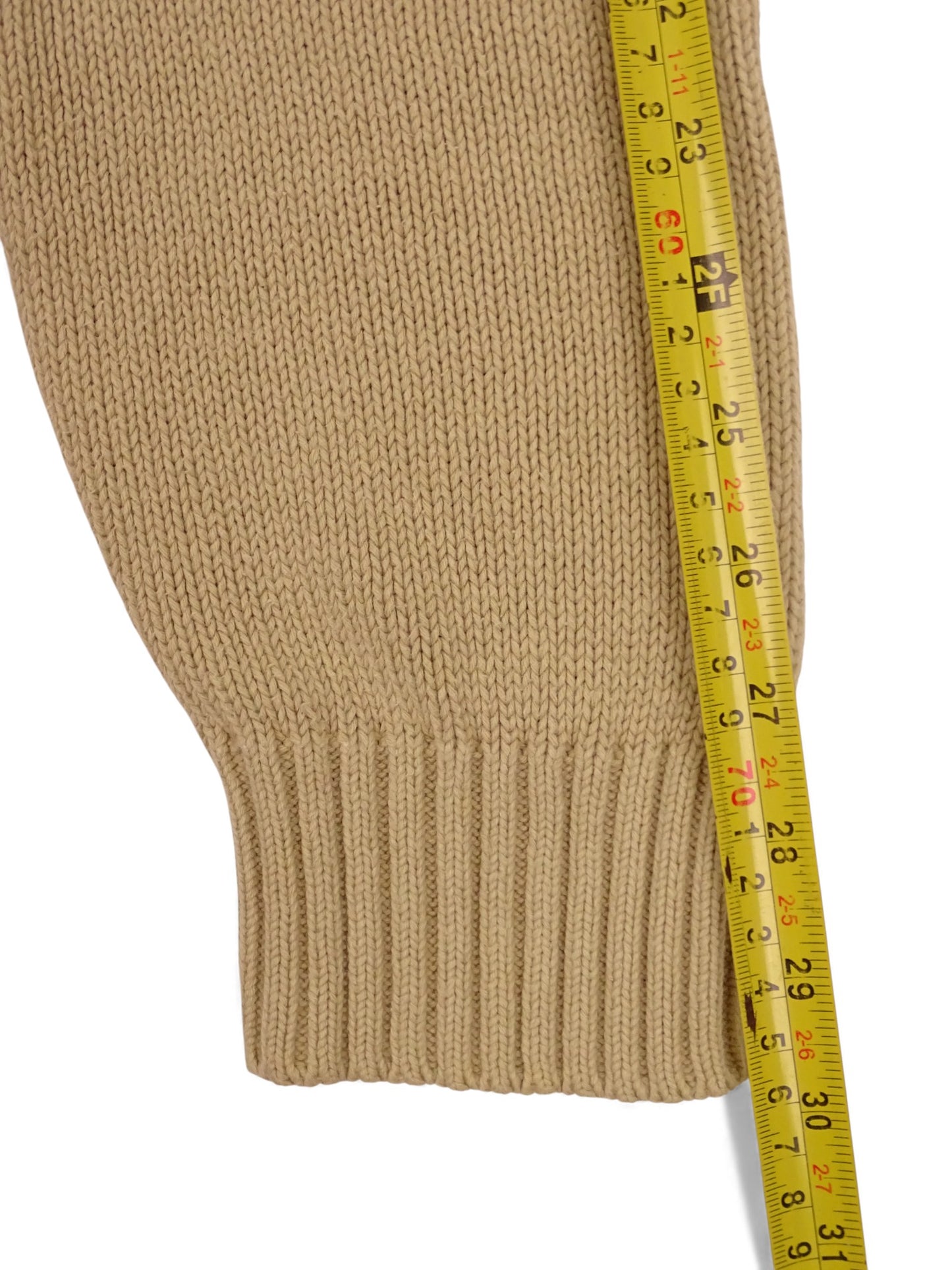 Burberry Sweat Zippé Beige Coton Full Zip XL Homme