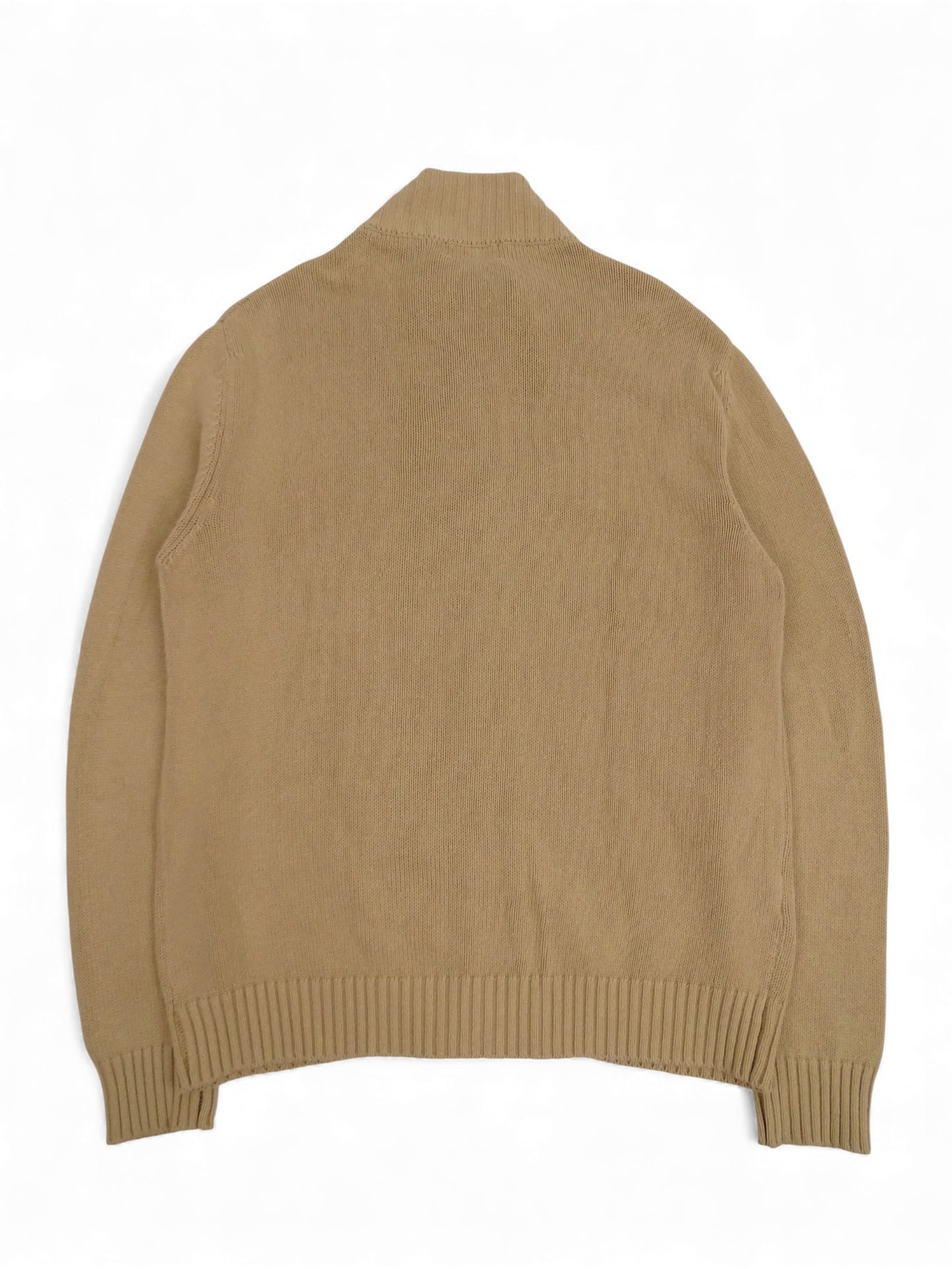 Burberry Sweat Zippé Beige Coton Full Zip XL Homme