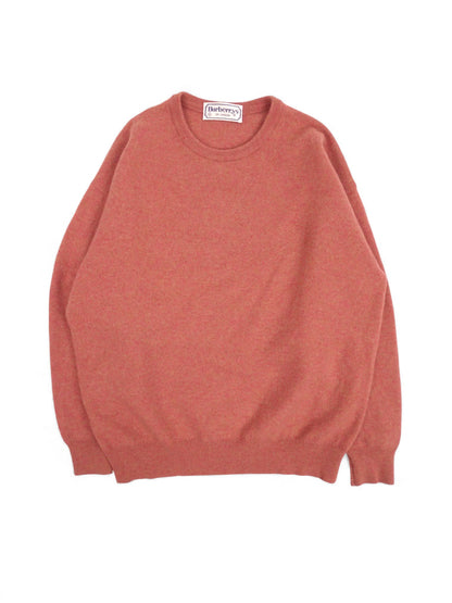 Burberry Pull Col Rond Corail/Rose 85% Laine M Homme