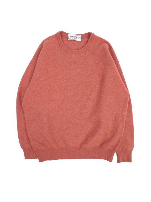 Burberry Pull Col Rond Corail/Rose 85% Laine M Homme