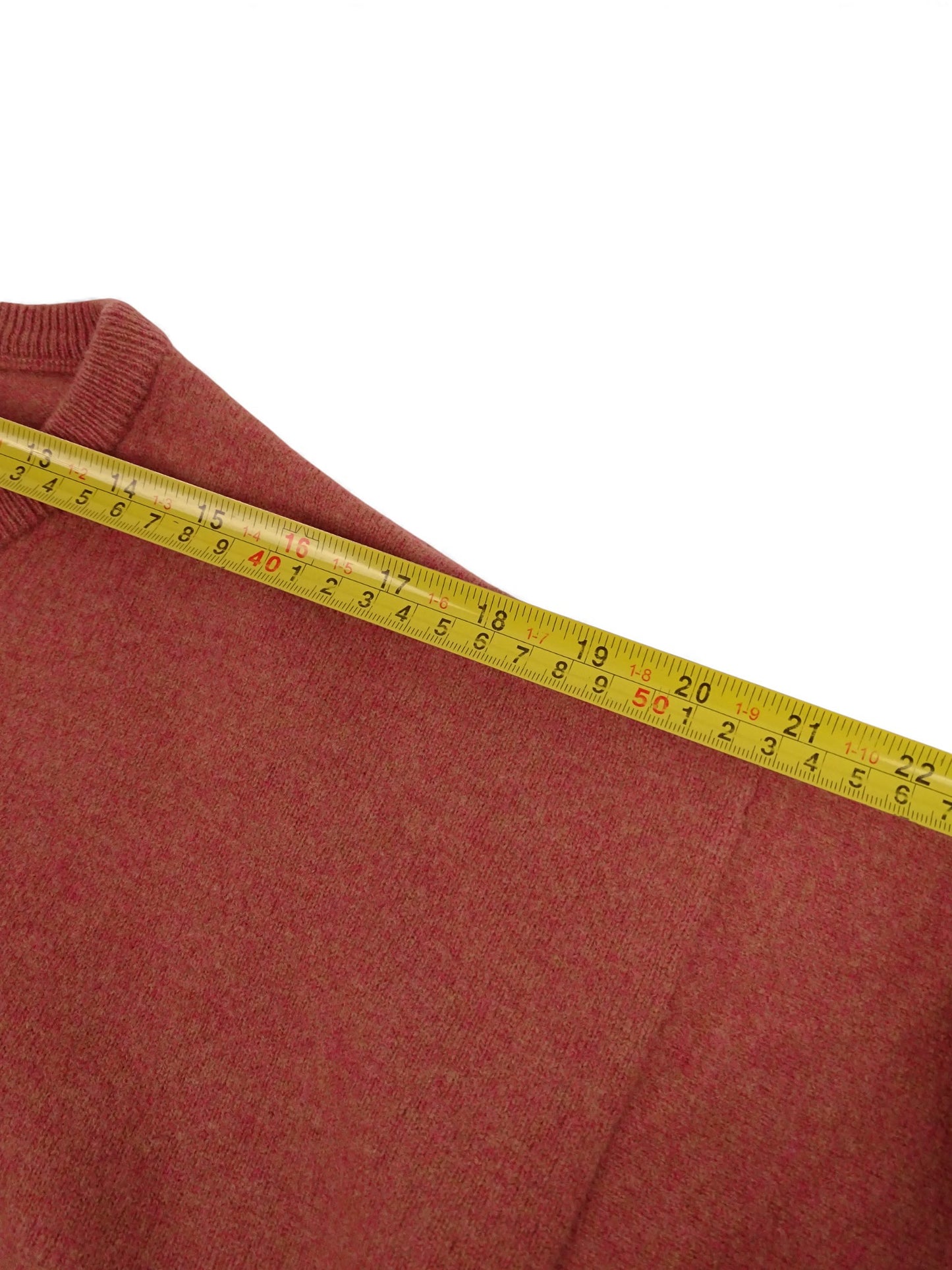 Burberry Pull Col Rond Corail/Rose 85% Laine M Homme