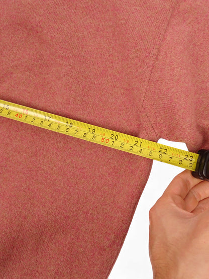 Burberry Pull Col Rond Corail/Rose 85% Laine M Homme