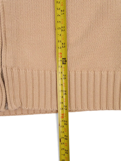 Burberry Sweat Zippé Beige Coton Full Zip XL Homme