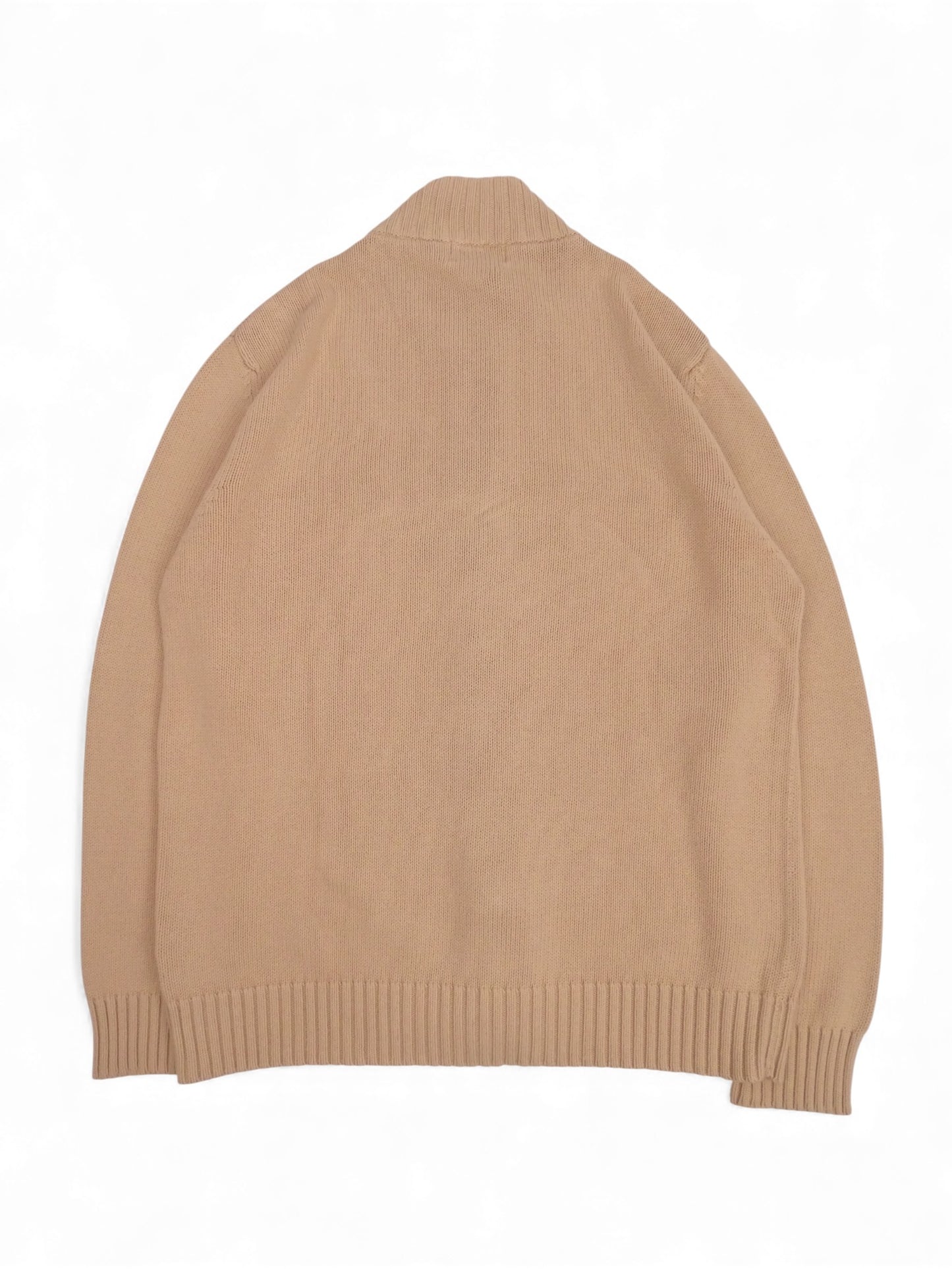Burberry Sweat Zippé Beige Coton Full Zip XL Homme