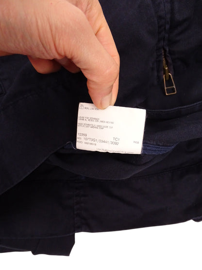 Burberry Veste Harrington Bleu Marine L Homme