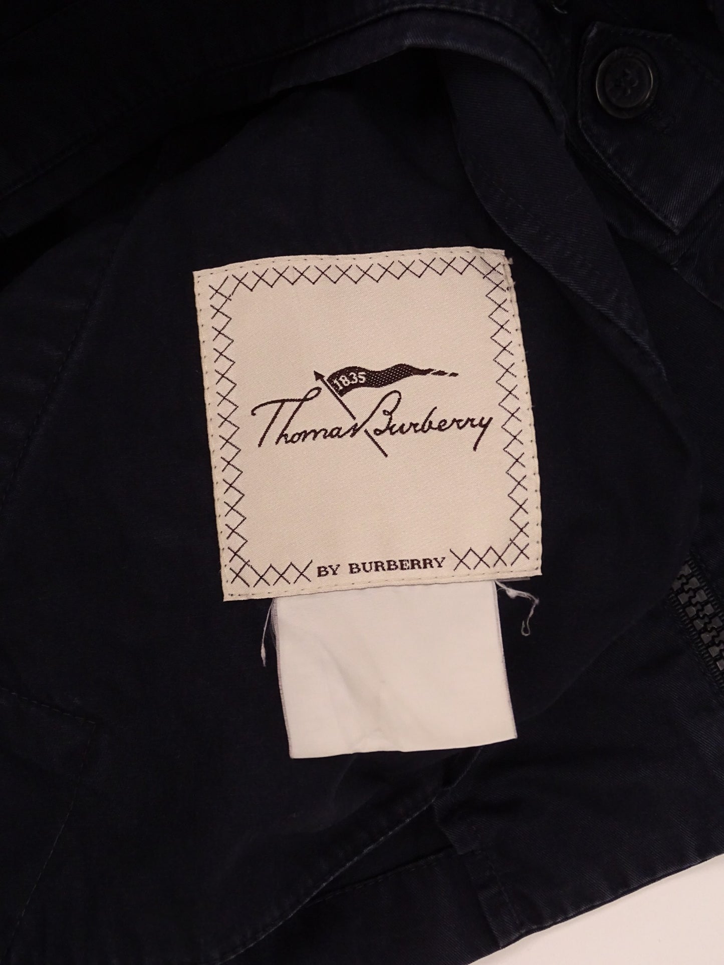 Burberry Veste Harrington Bleu Marine L Homme