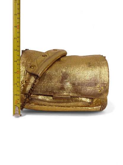 Jérôme Dreyfuss Sac "Lulu" M Lamé Or Cuir Pailleté