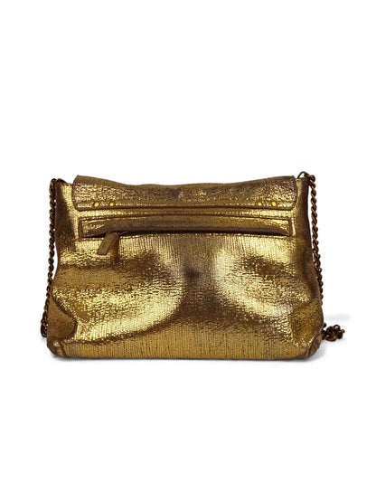 Jérôme Dreyfuss Sac "Lulu" M Lamé Or Cuir Pailleté