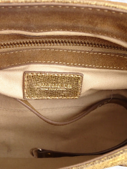 Jérôme Dreyfuss Sac "Lulu" M Lamé Or Cuir Pailleté