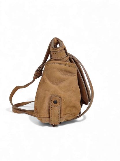 Jérôme Dreyfuss Sac Twee Mini Beige Cuir