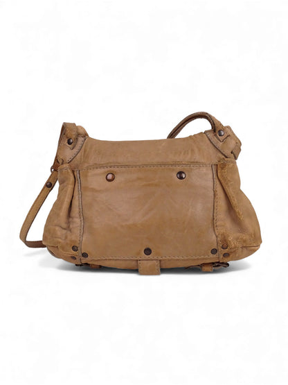 Jérôme Dreyfuss Sac Twee Mini Beige Cuir