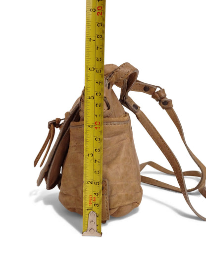 Jérôme Dreyfuss Sac Twee Mini Beige Cuir