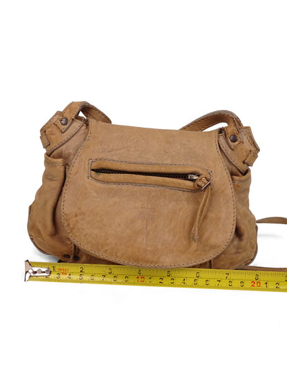 Jérôme Dreyfuss Sac Twee Mini Beige Cuir