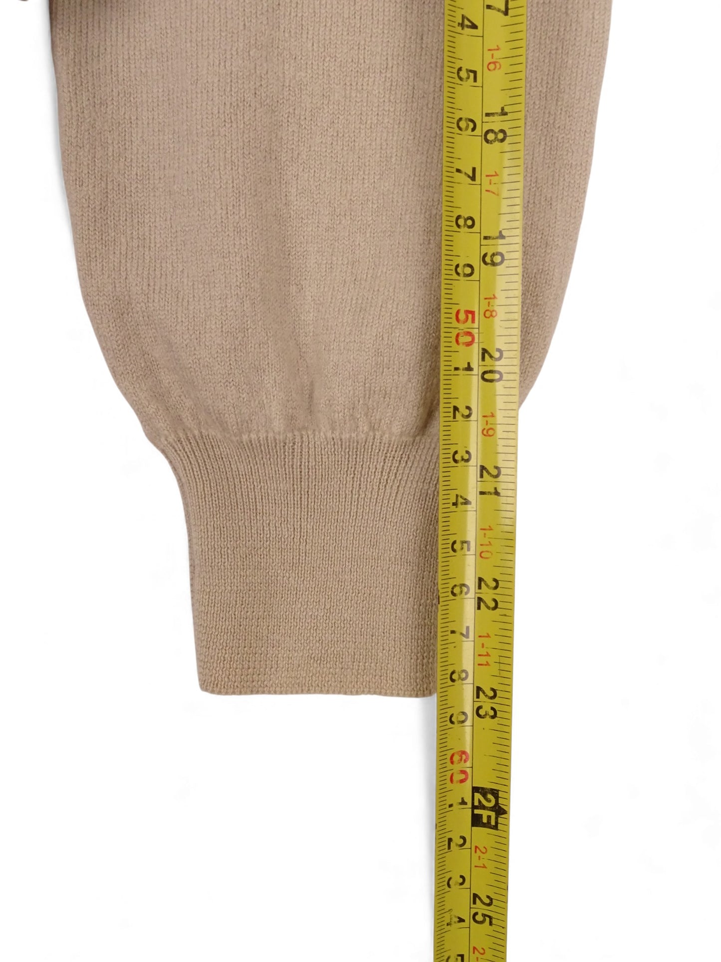 Burberry Gilet Zippé Beige 100% Laine XS Homme