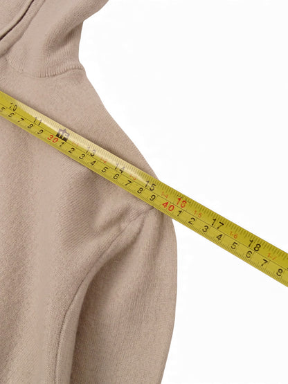 Burberry Gilet Zippé Beige 100% Laine XS Homme