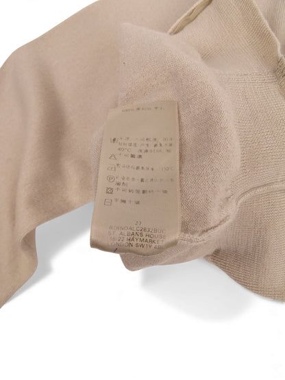 Burberry Gilet Zippé Beige 100% Laine XS Homme