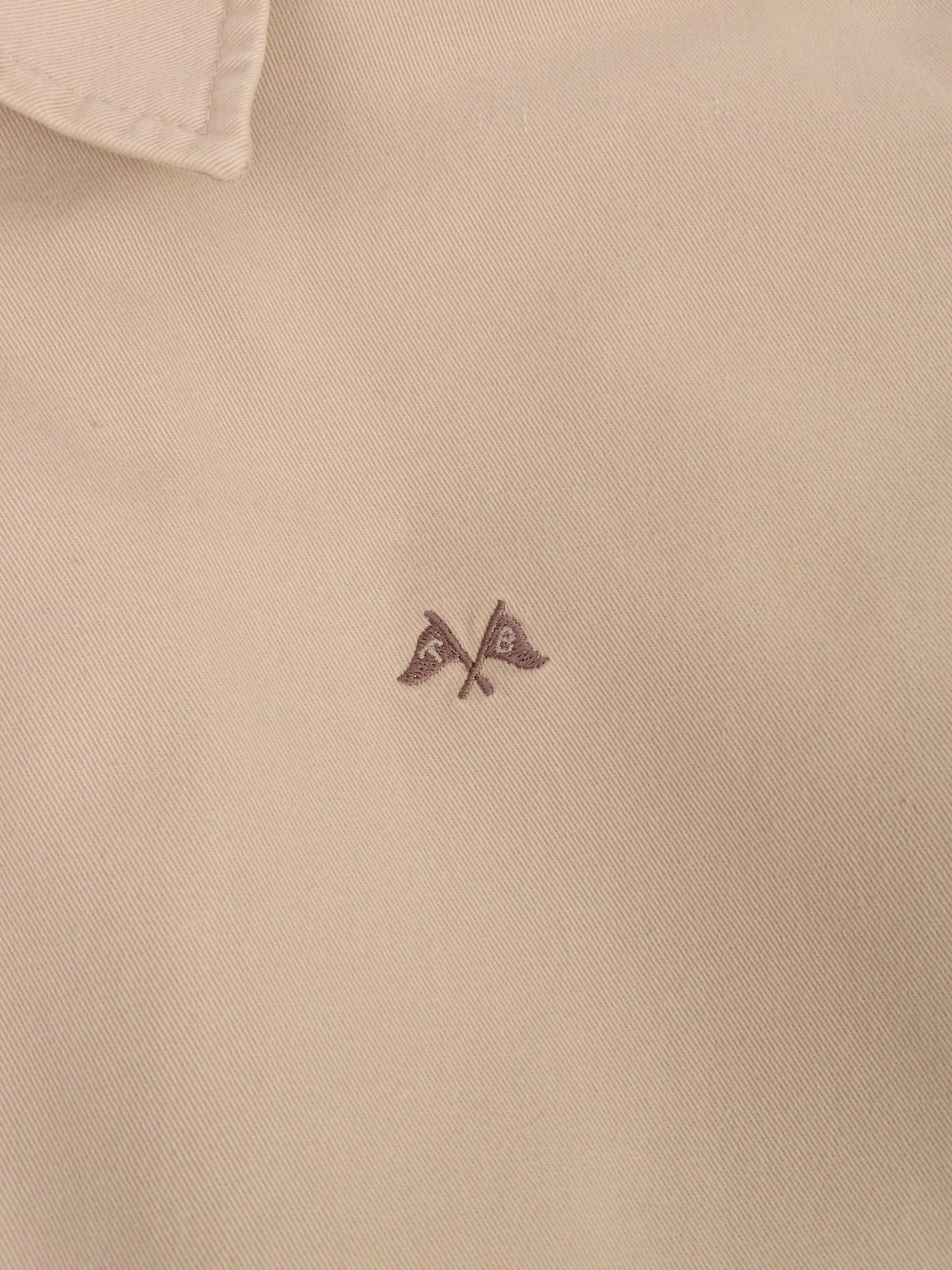 Burberry Veste Harrington Blanc/Crème Coton XL Homme