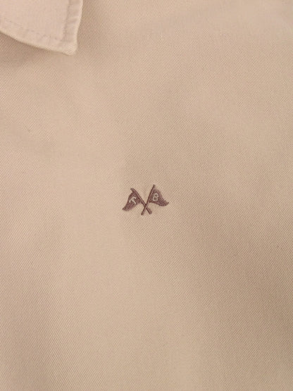 Burberry Veste Harrington Blanc/Crème Coton XL Homme