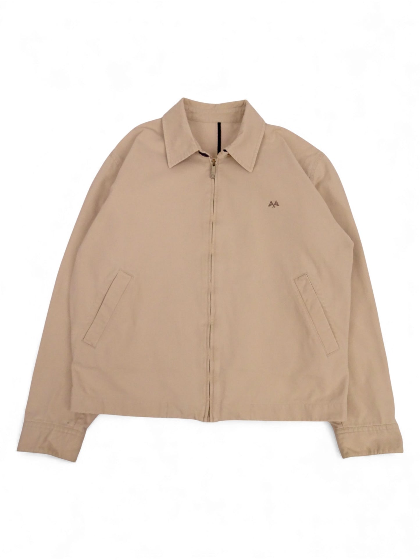 Burberry Veste Harrington Blanc/Crème Coton XL Homme