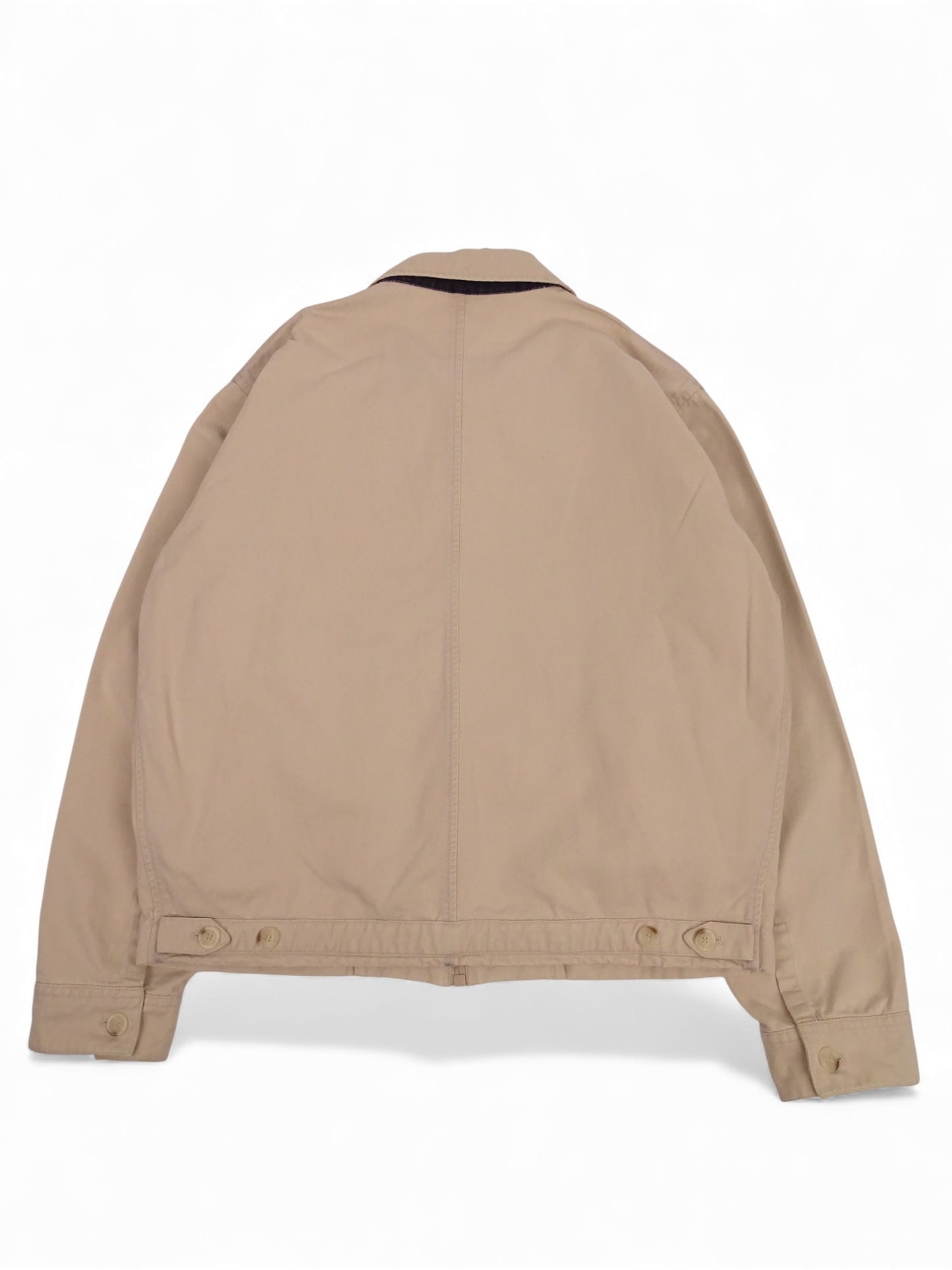 Burberry Veste Harrington Blanc/Crème Coton XL Homme