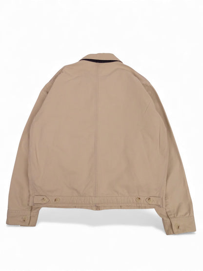 Burberry Veste Harrington Blanc/Crème Coton XL Homme