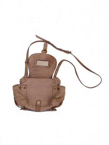 Jérôme Dreyfuss Sac Bandoulière Twee Mini Python Gris