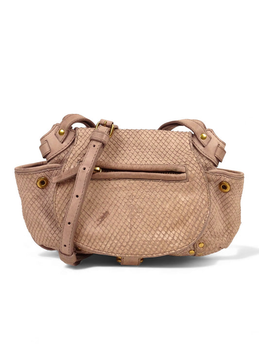 Jérôme Dreyfuss Sac Bandoulière Twee Mini Python Gris