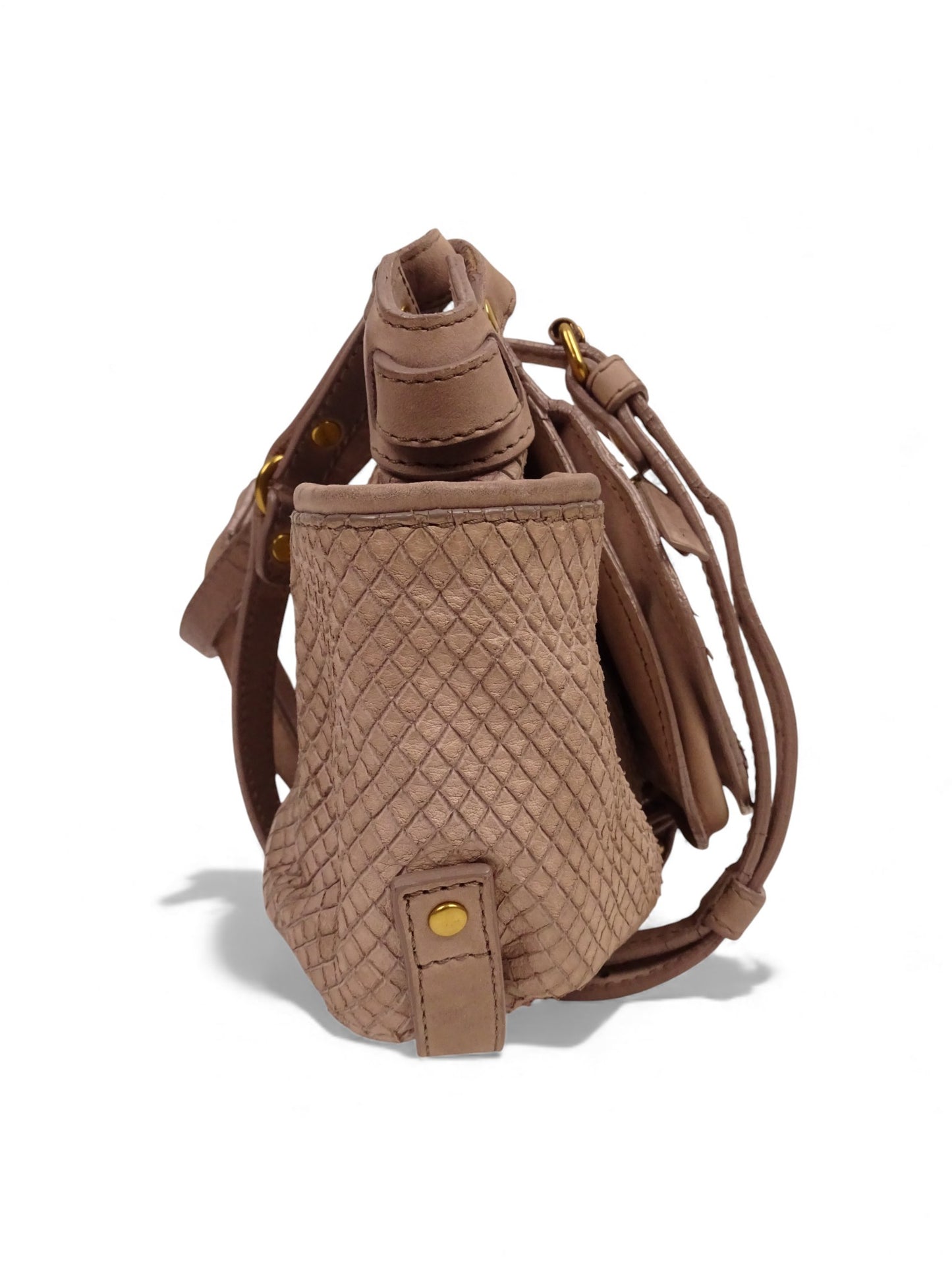 Jérôme Dreyfuss Sac Bandoulière Twee Mini Python Gris