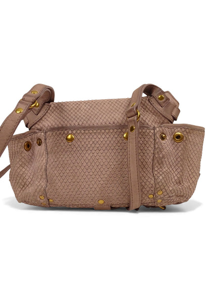 Jérôme Dreyfuss Sac Bandoulière Twee Mini Python Gris