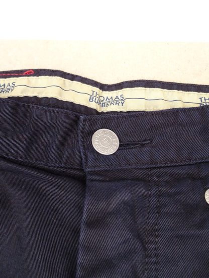 Pantalon Burberry Chino Bleu Marine 100% Coton 36 / XS / Homme