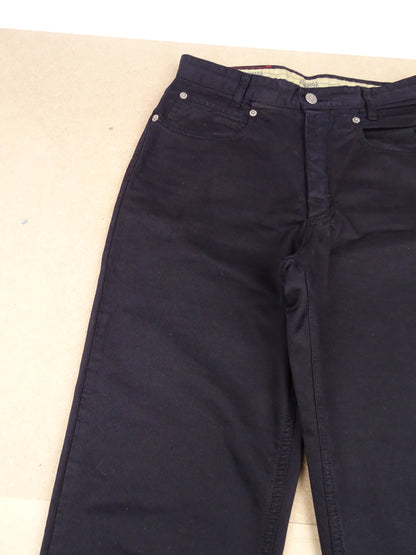 Pantalon Burberry Chino Bleu Marine 100% Coton 36 / XS / Homme