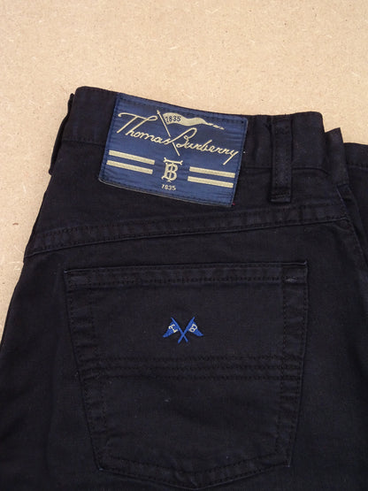 Pantalon Burberry Chino Bleu Marine 100% Coton 36 / XS / Homme