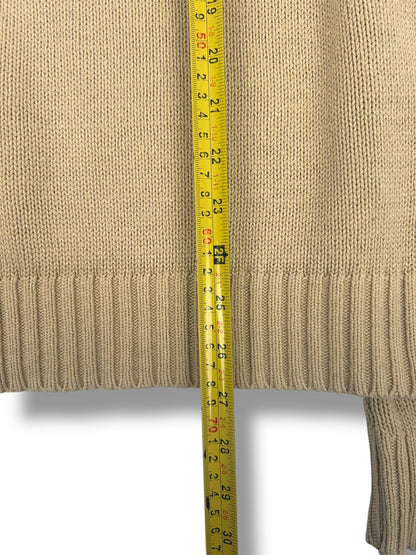 Burberry Pull Col Rond Beige Coton L Homme