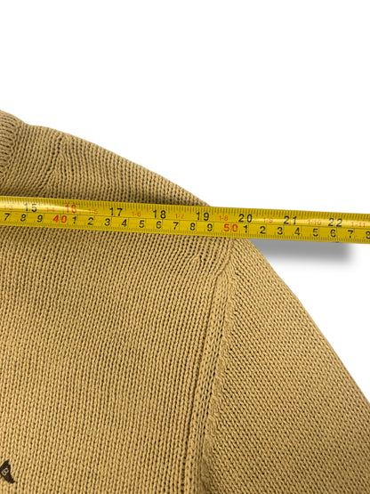 Burberry Pull Col Rond Beige Coton L Homme