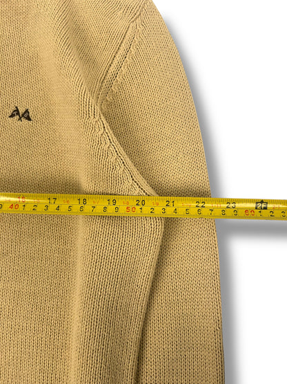 Burberry Pull Col Rond Beige Coton L Homme