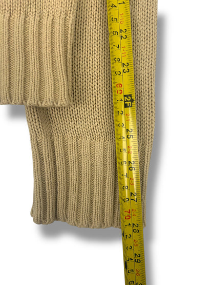 Burberry Pull Col Rond Beige Coton L Homme