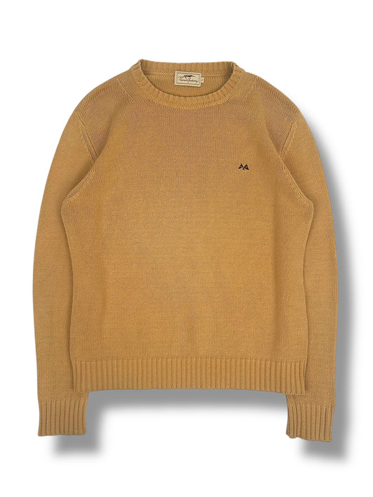 Burberry Pull Col Rond Beige Coton L Homme