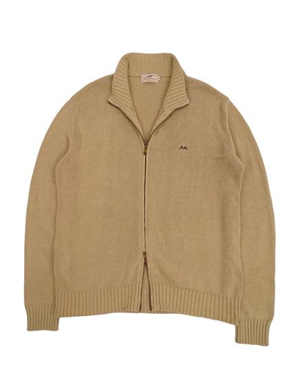 Burberry Sweat Zippé Beige Coton Full Zip XL Homme