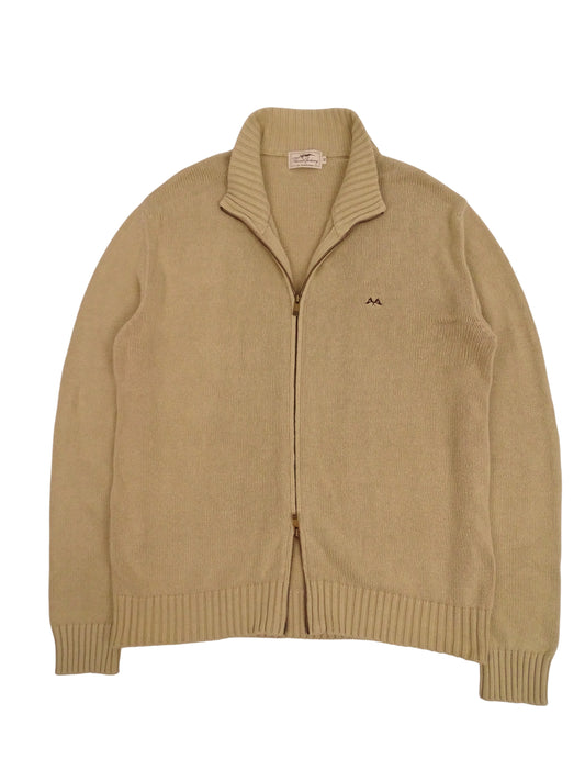 Burberry Sweat Zippé Beige Coton Full Zip XL Homme